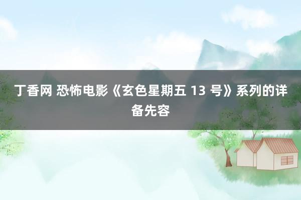 丁香网 恐怖电影《玄色星期五 13 号》系列的详备先容