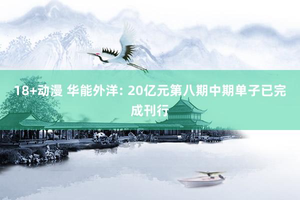 18+动漫 华能外洋: 20亿元第八期中期单子已完成刊行