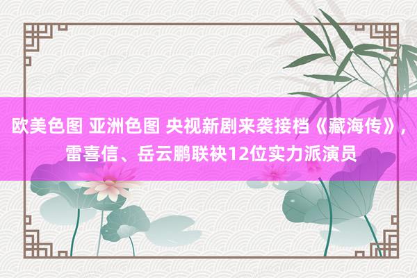 欧美色图 亚洲色图 央视新剧来袭接档《藏海传》, 雷喜信、岳云鹏联袂12位实力派演员