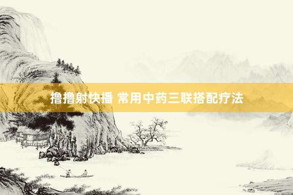 撸撸射快播 常用中药三联搭配疗法