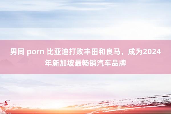 男同 porn 比亚迪打败丰田和良马，成为2024年新加坡最畅销汽车品牌